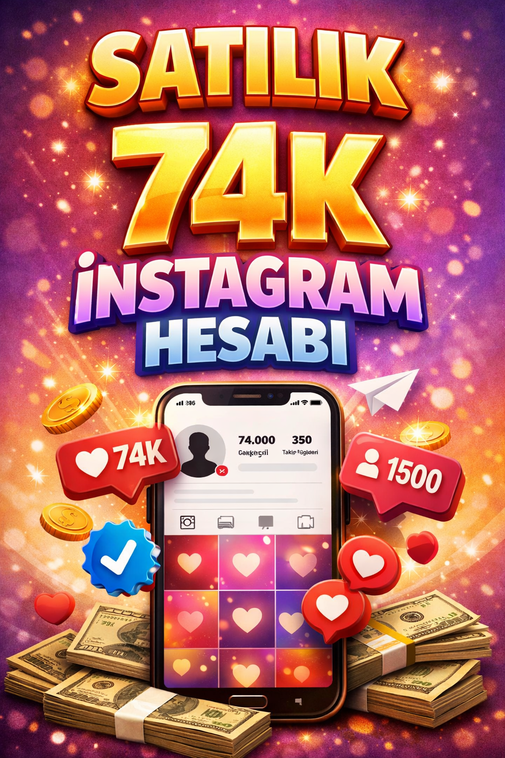 satılık instagram hesabı 65K