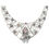 Thumbnail: Sterling Silver Ruby and Marcasite Spider and Web Bib Necklace