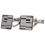 Thumbnail: Montblanc Iconic Square Shaped Mystery Motif Stainless Steel Cuff Links 111316