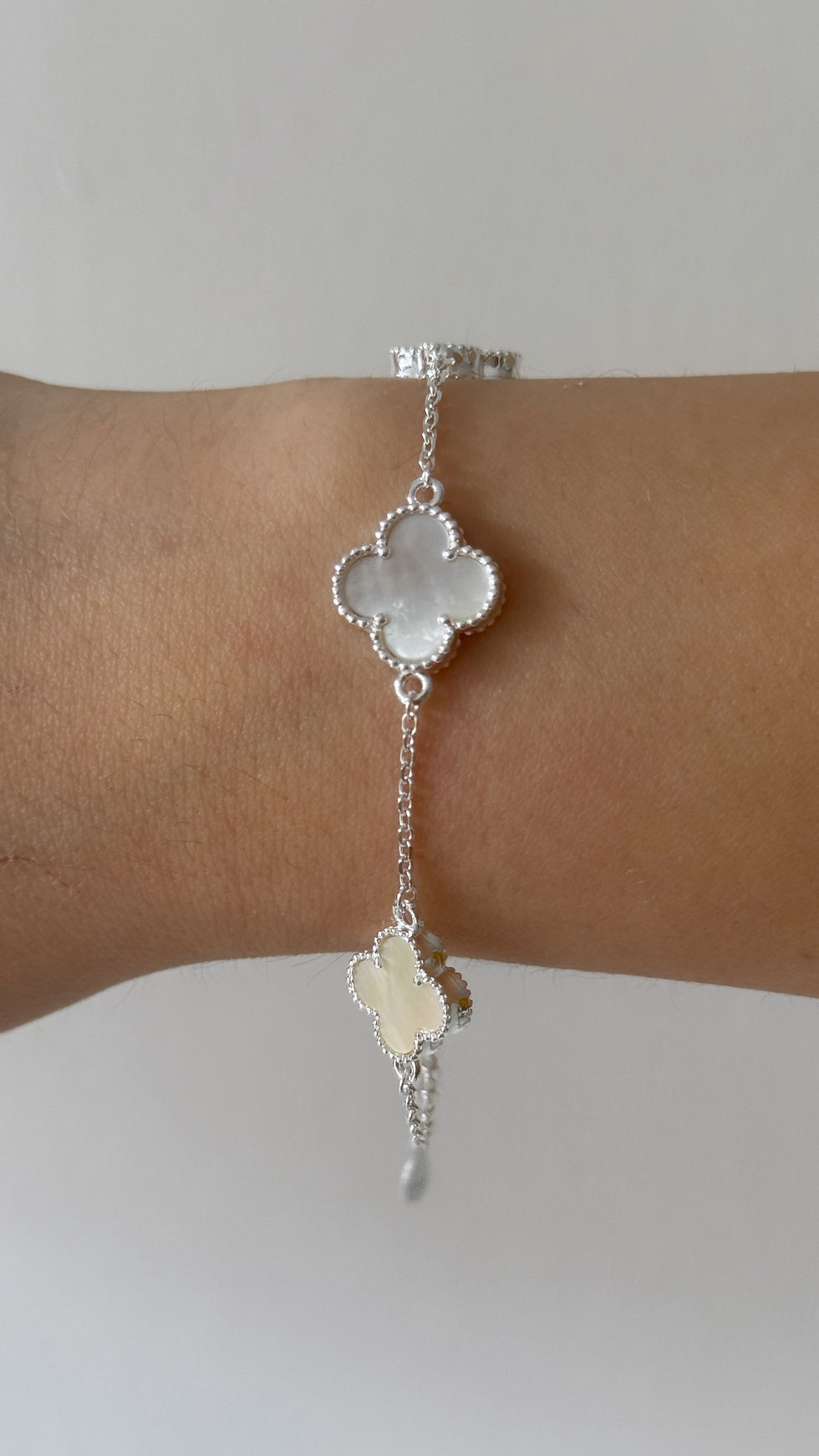 Miniatura: Pulsera Trébol Nácar