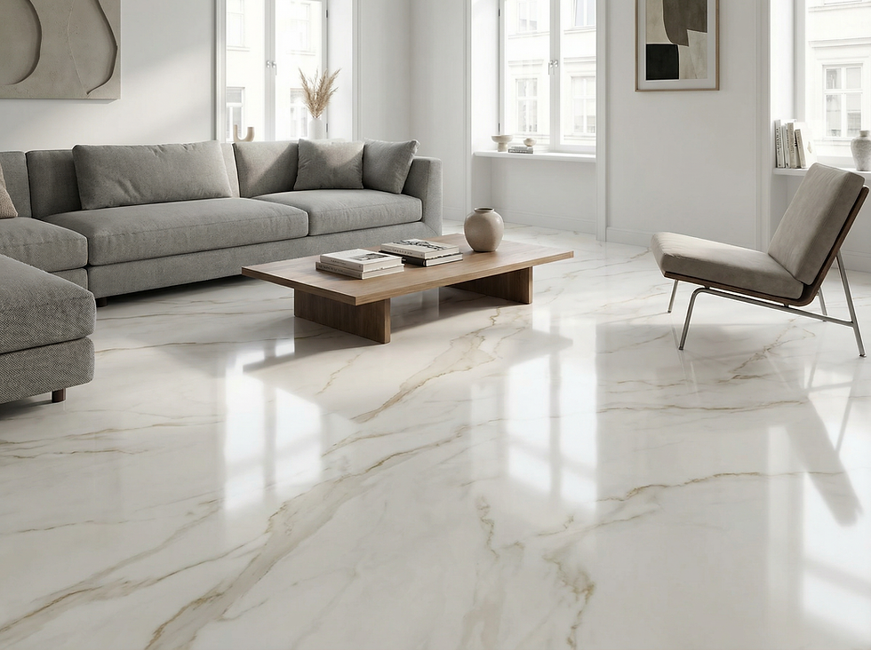 Firefly_GeminiFlash_A modern interior space featuring an epoxy resin floor with a subtle m