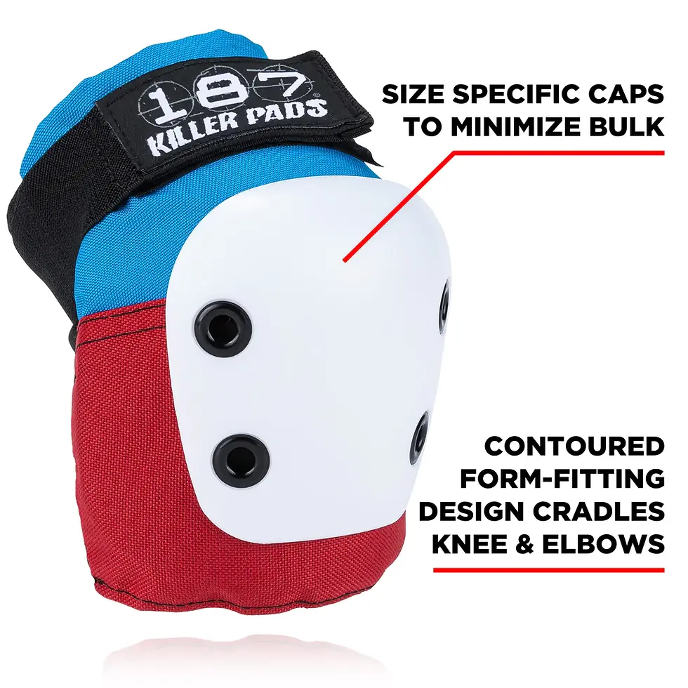 Thumbnail: 187 KILLER PADS COMBO PACK - RED,WHITE,BLUE - XS ONLY