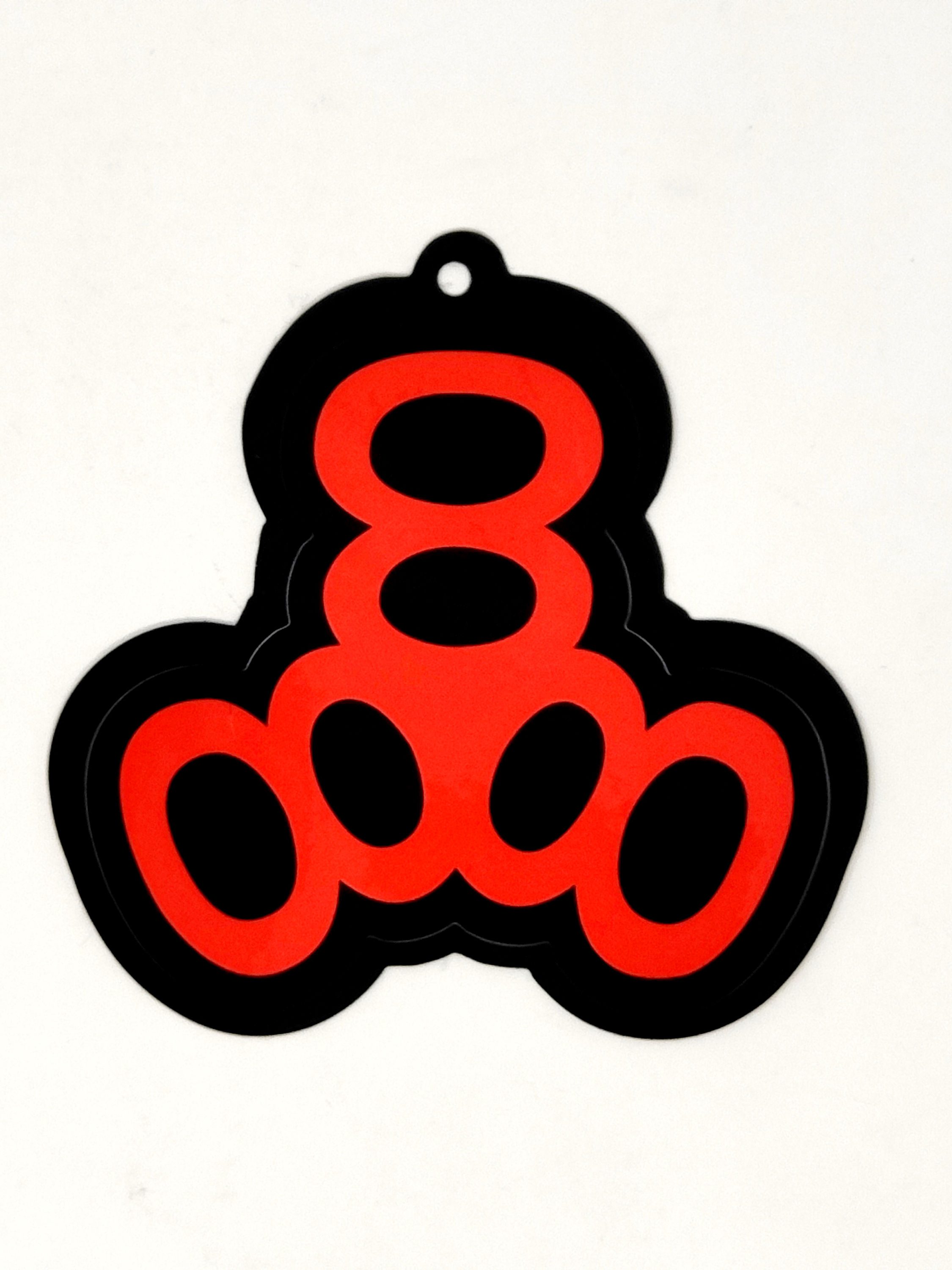 TRIPLE EIGHT STICKER - BLACK/ RED