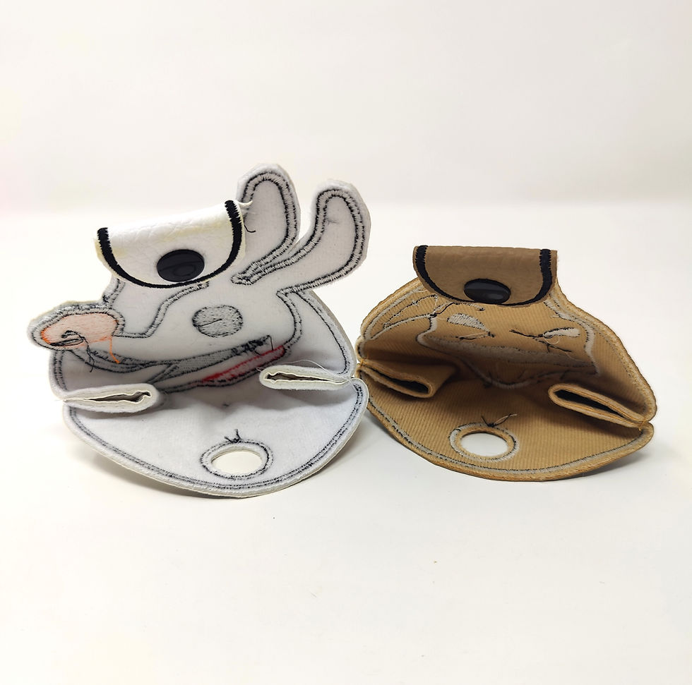 Thumbnail: CHRISTY STITCHES Roller Skate Toe Caps - Ghost Dog & Boogie