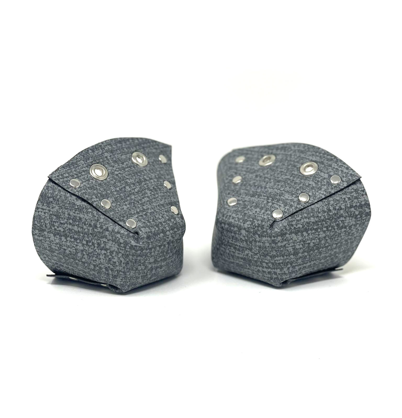YELLOW MUSHROOM TOE CAPS - CHARCOAL TWEED
