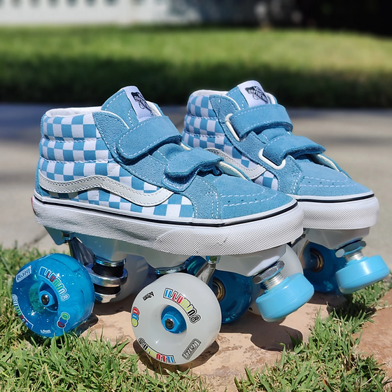Custom Vans Junior with Light Up Wheels Surf City Skates