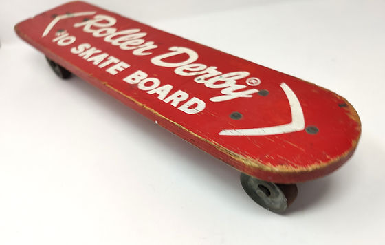 【希少】60s ROLLER DERBY #10 スケートボード ディスプレイ ROLLER DERBY #10 VINTAGE SKATEBOARD/ SIDEWALK SURFER | Surf City