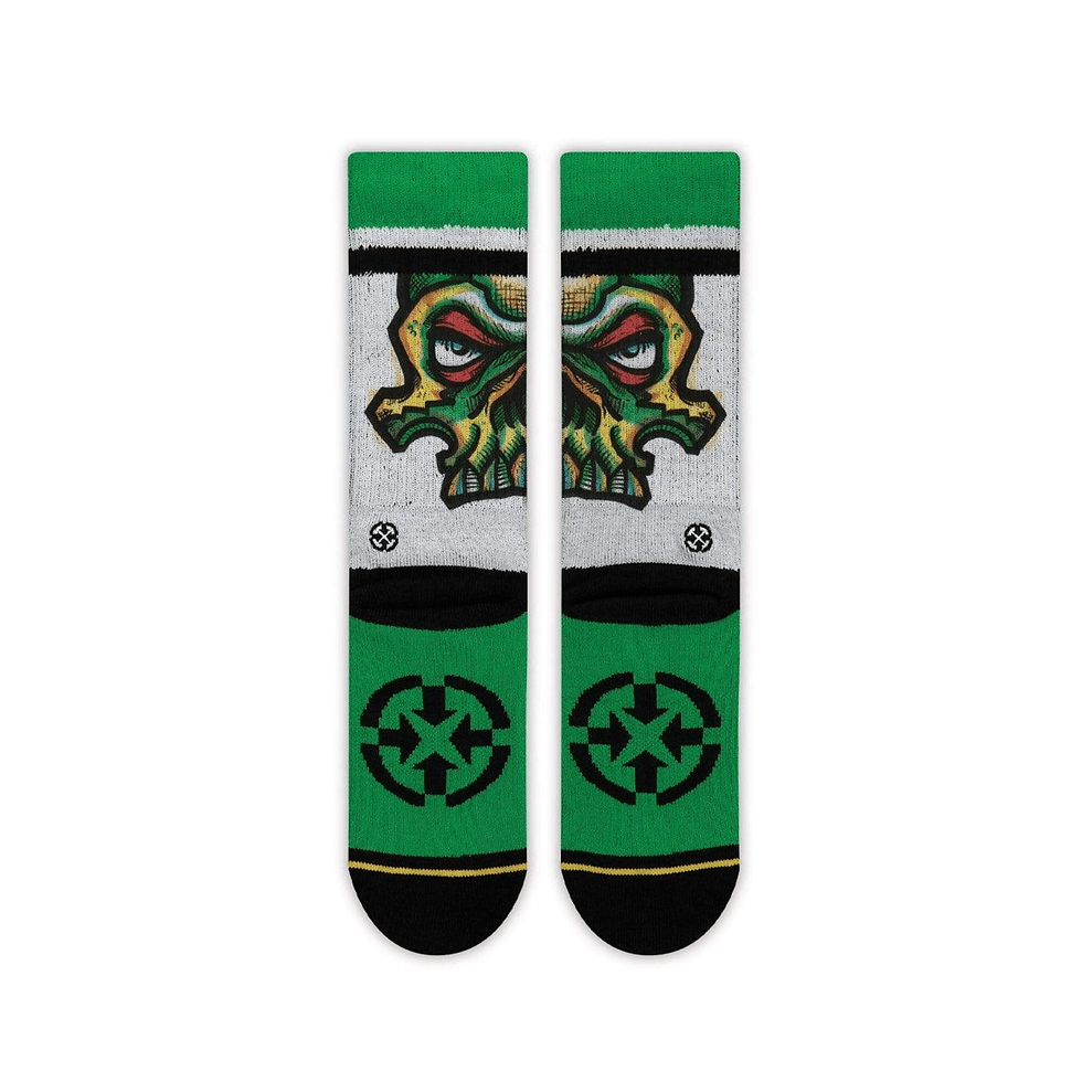 Thumbnail: MERGE4 SOCKS - BOBBY BROWN GREEN SKULL YOUTH SOCKS