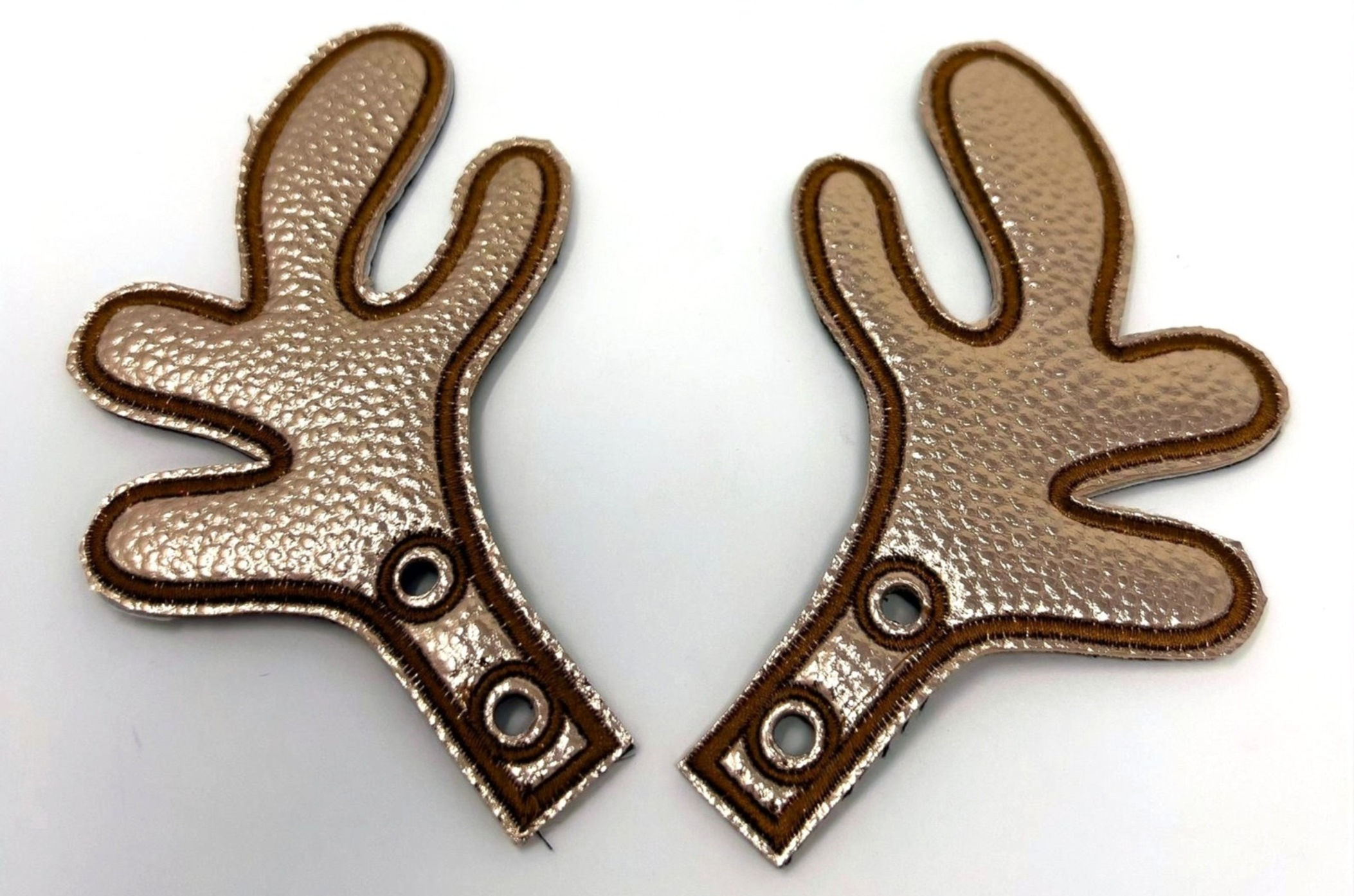 CHRISTY STITCHES LACE ACCESSORIES -REINDEER ANTLERS -SOFT GOLD