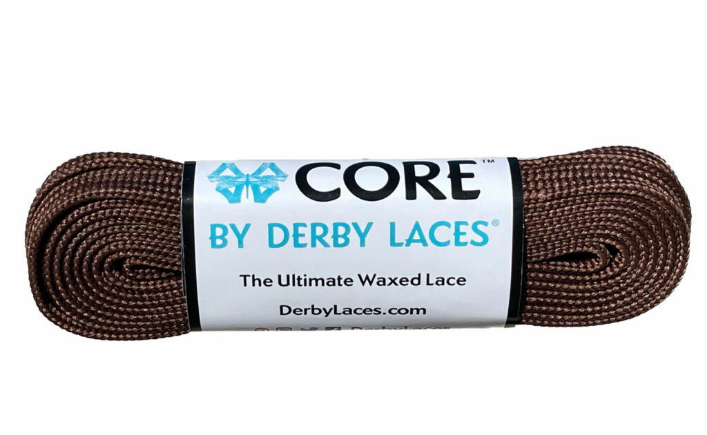 Chocolate Brown CORE Shoelace by Derby Laces (NARROW 6MM WIDE L