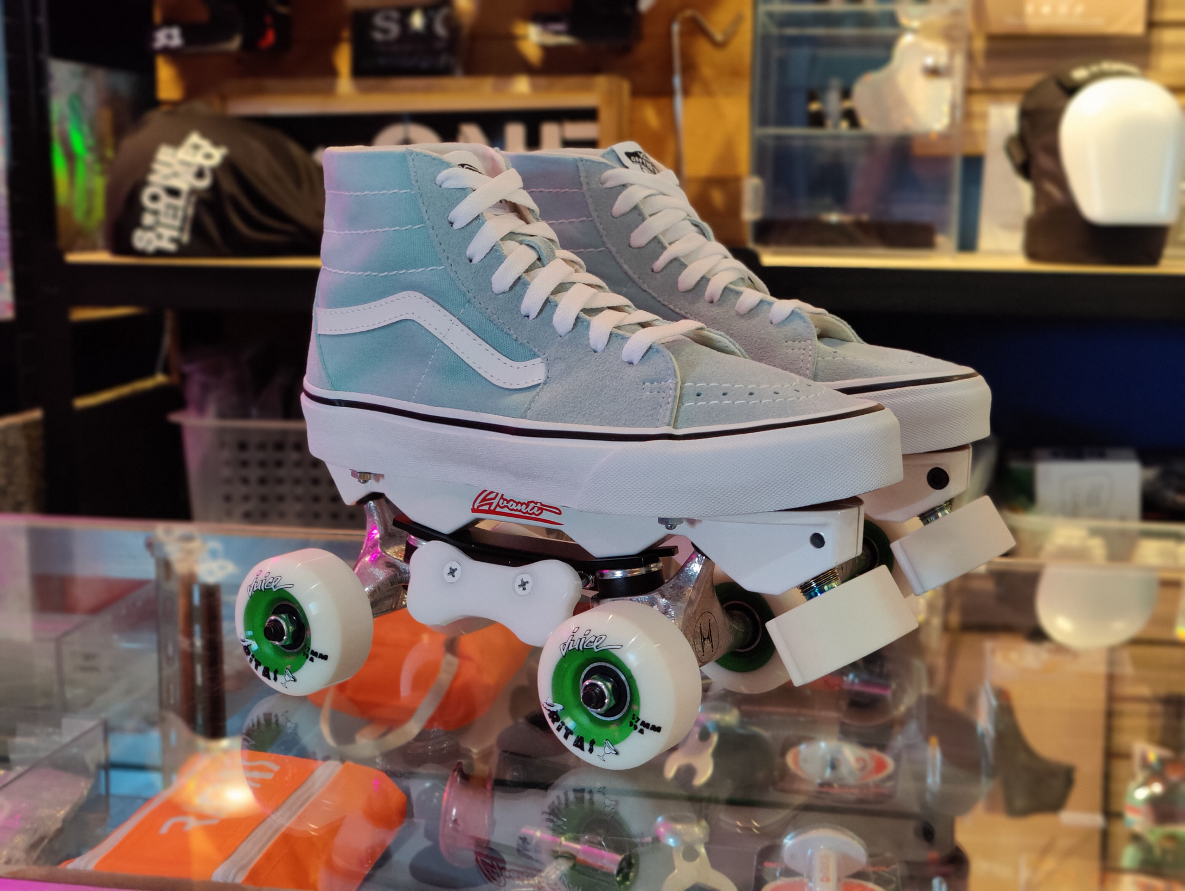 Custom Vans Roller Skates - Skatepark Setup