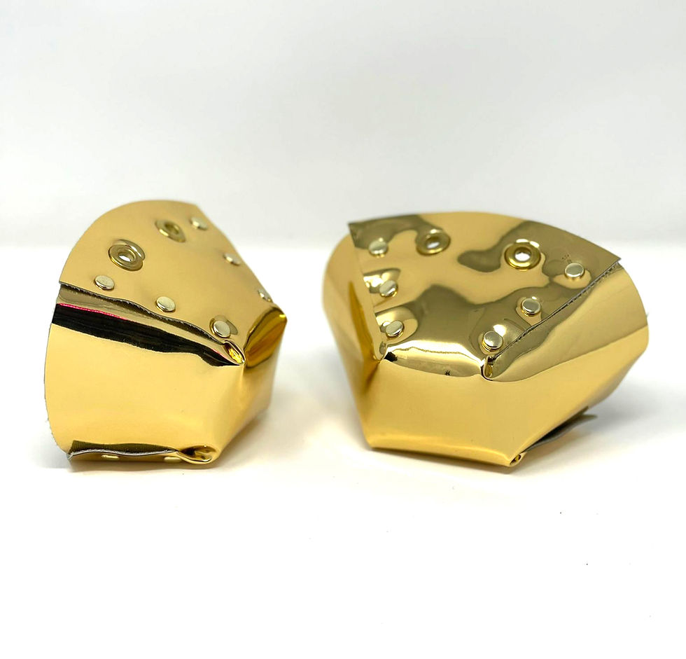 Thumbnail: YELLOW MUSHROOM TOE CAPS - GOLD COAST (LEATHER)