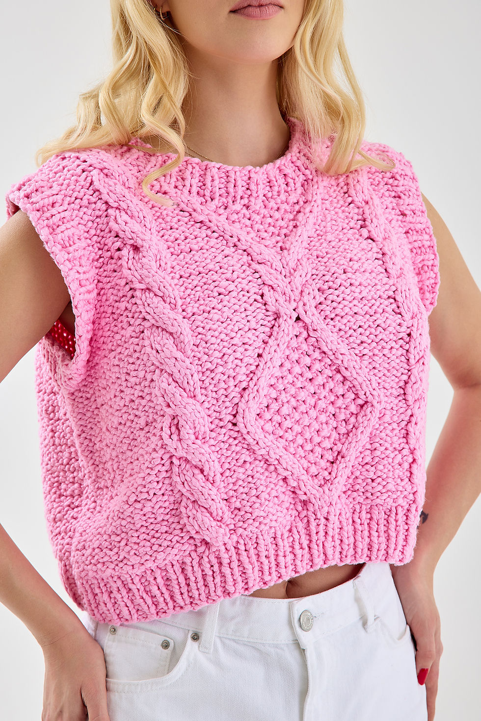 Bay Sleeveless Top Kit | Chunky Knit Top Pattern | Fancy Yarns Australia