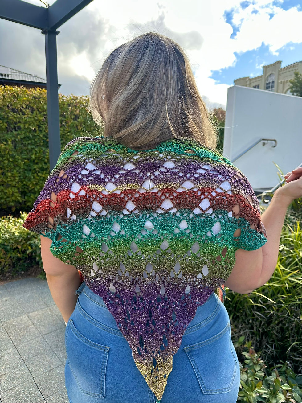 Thumbnail: Gorges Shawl | Intermediate summer crochet pattern