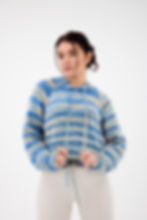 Laura Hoodie Kit | Knitted Hoodie Pattern in Organic Cotton