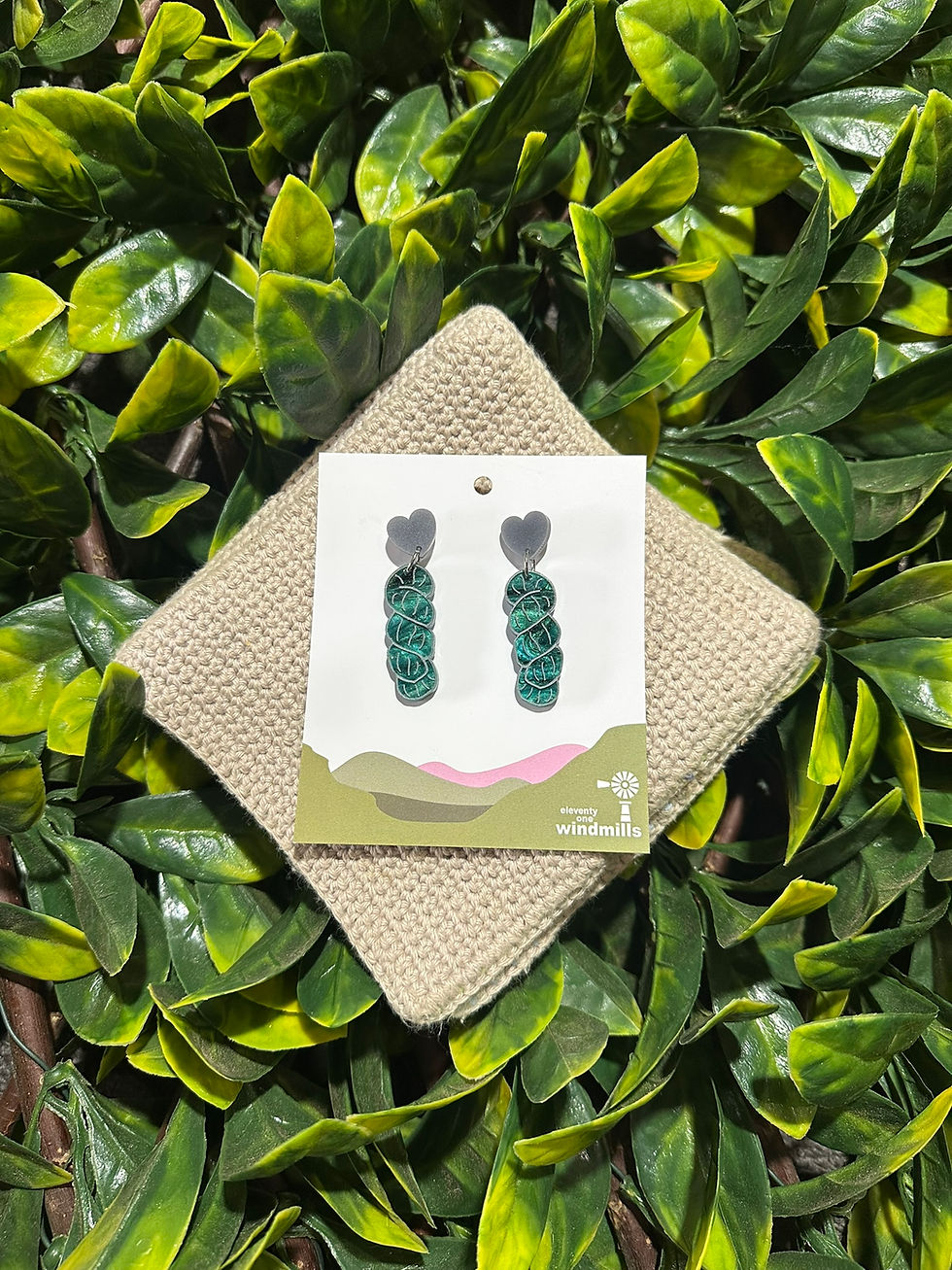 Thumbnail: Skeindrop Earrings by EleventyOne Windmills
