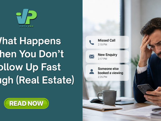 Real estate agent overwhelmed by missed calls and delayed lead responses, showing how slow client follow-up can lead to lost property enquiries, missed bookings, and reduced sales opportunities.