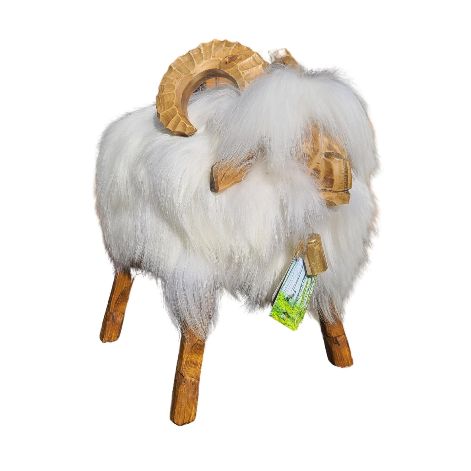 Schafhocker Muflon Form freigestellt Sheepskin Nature