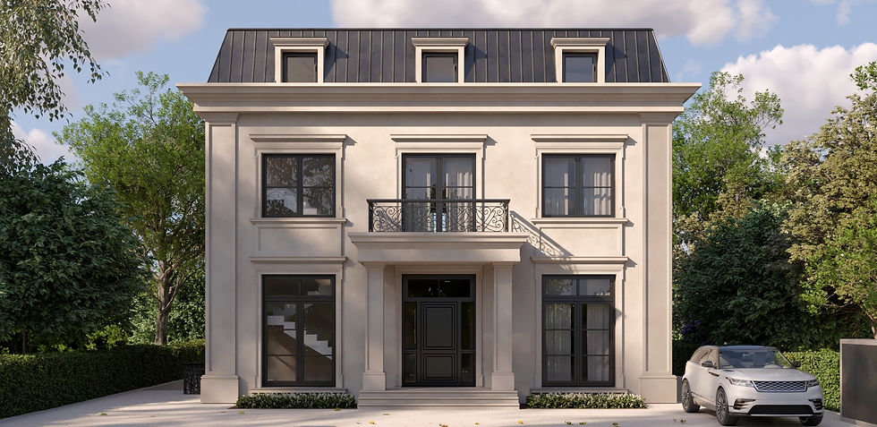 Architektonische Außenansicht eines modernen Einfamilienhauses in Berlin, geplant von UNIVAR Studio“
„Minimalistische Fassadengestaltung mit raumhohen Fenstern und Natursteinverkleidung“
„Vollständig neu geplanter Wohnbau mit Flachdach und klarer Linienführung in Berlin“
„Zeitgenössische Wohnarchitektur mit offener Grundrissstruktur und integrierter Lichtgestaltung“