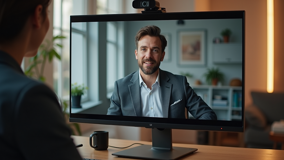 Eye-level view of a live streaming session on a branded platform
