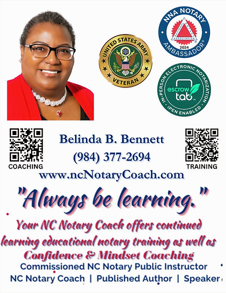 Belinda B. Bennett (984) 377-2694 www.nc