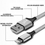Thumbnail: Braided USB charging cable for iPhone 6-14 Pro Max quick charging.
