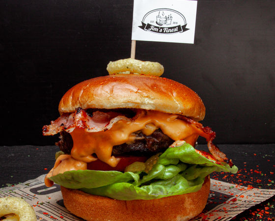 Offene Flamme Burger