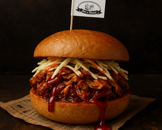 Smoked Pulled Pork Burger