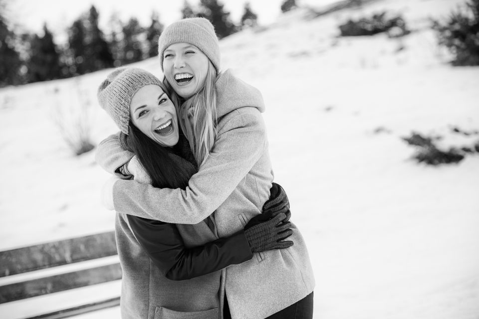 Ein winterliches Fotoshooting am Lai Nair, oberhalb von Tarasp im Engadin.