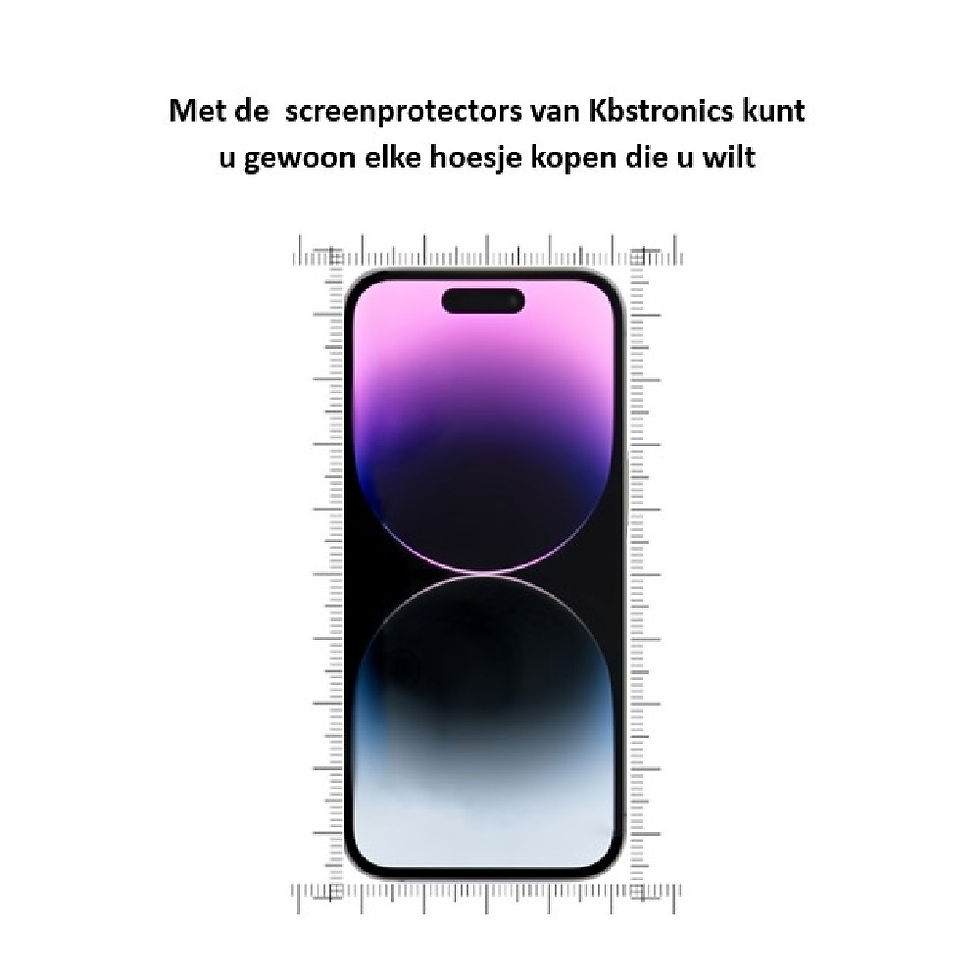 Thumbnail: Screenprotector geschikt voor 2x Iphone 15 plus - beschermglas