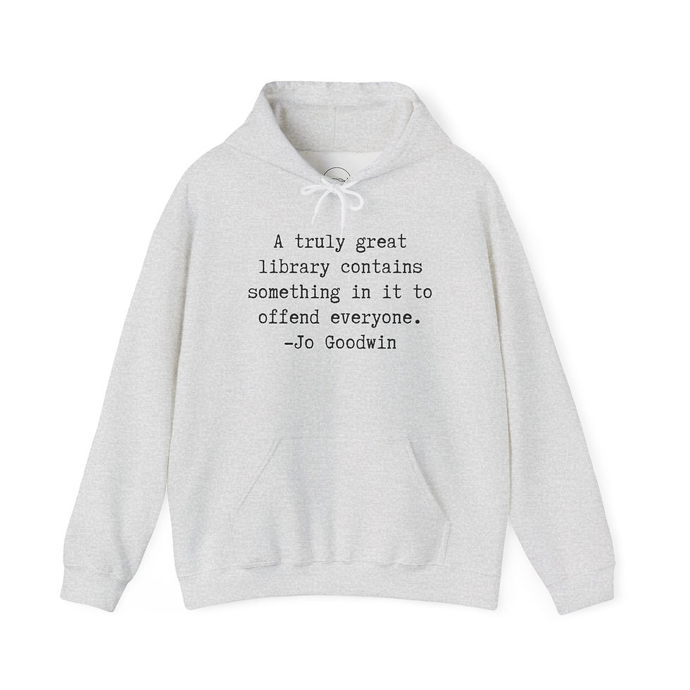 Thumbnail: A Truly Great Library Hoodie - Relaxed Style, Gift for Book Lovers