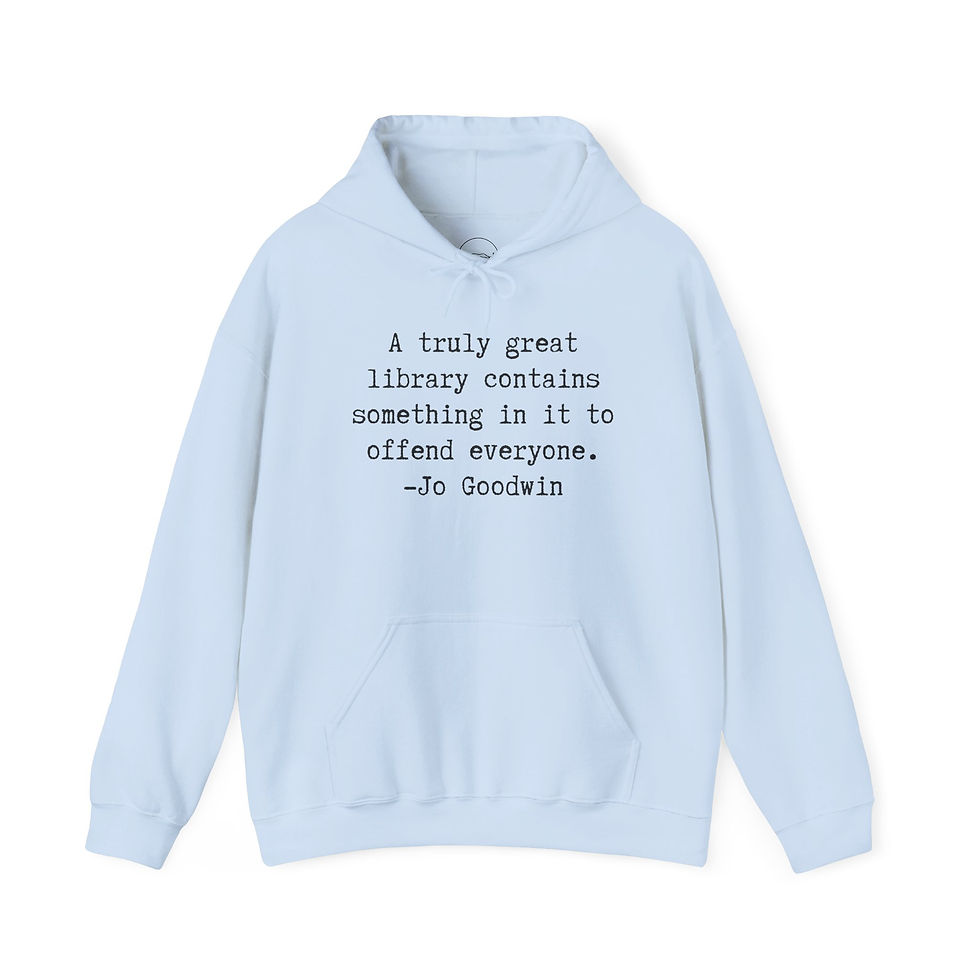 Thumbnail: A Truly Great Library Hoodie - Relaxed Style, Gift for Book Lovers