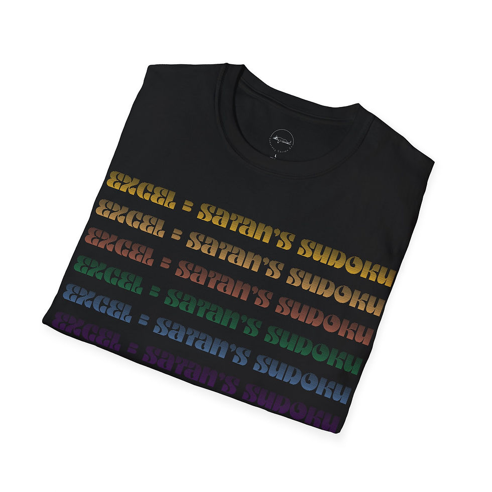Thumbnail: Excel Funny Unisex Tee, Comfy Graphic T-Shirt, Office Humor Tee, Weekend Vibes