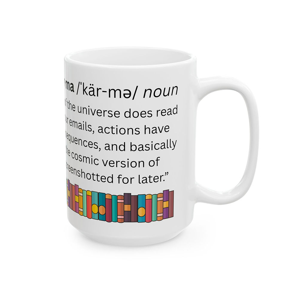Thumbnail: Karma Definition Ceramic Mug, Gift For Coworker, 15oz
