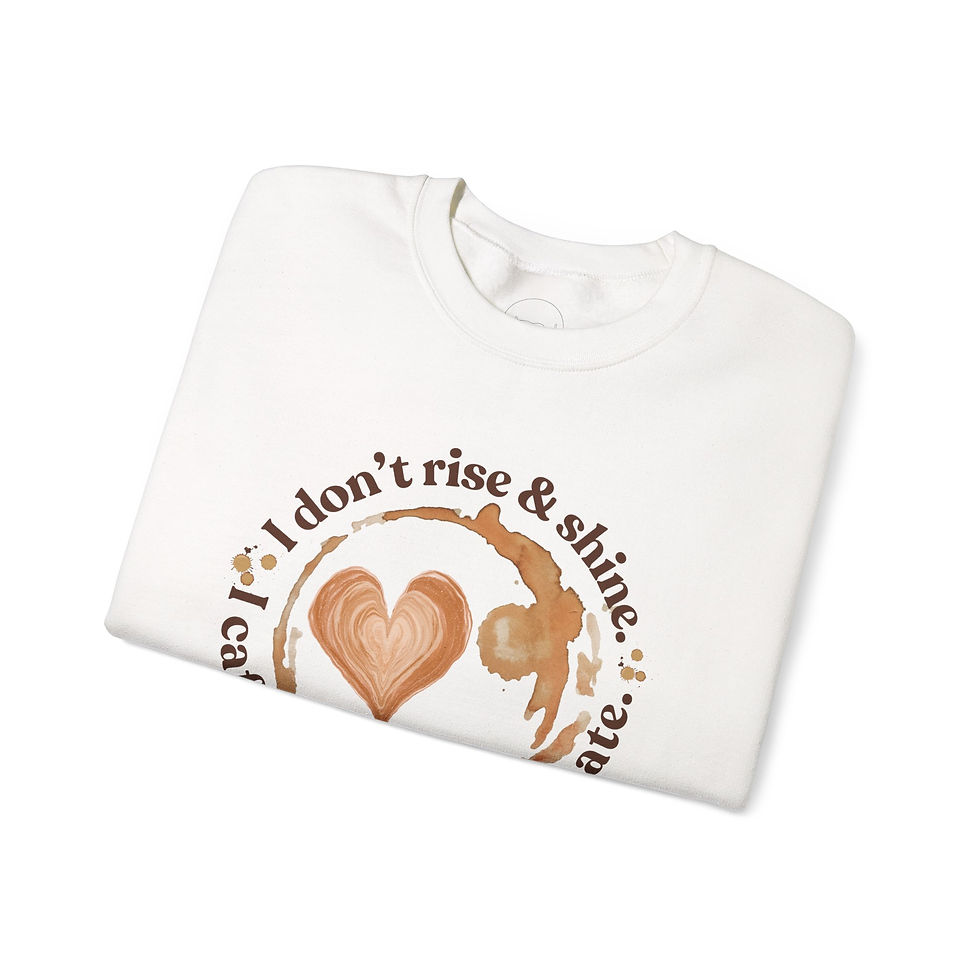 Thumbnail: Coffee Lover, Caffeinate Crewneck Sweatshirt