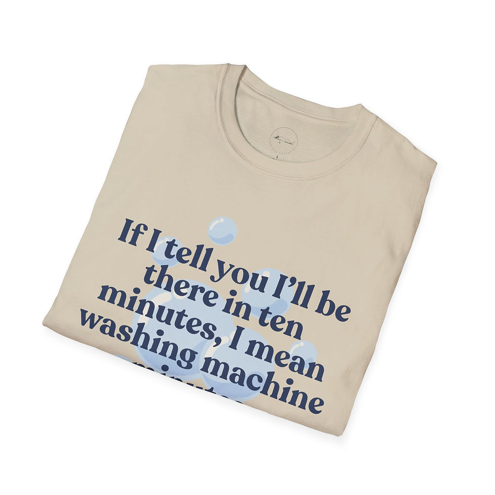Thumbnail: Washing Machine Minutes Unisex T-shirt Funny Laundry Quote Tee