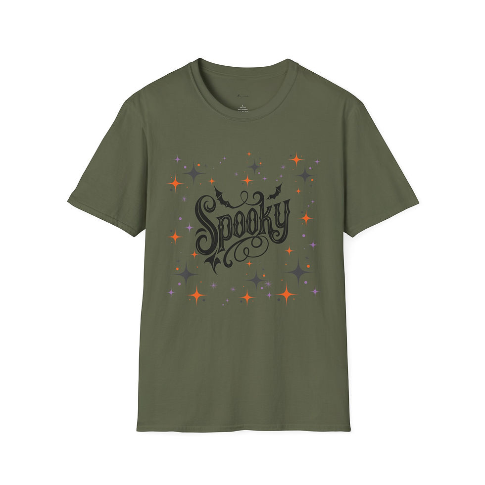 Thumbnail: Spooky Unisex T-Shirt, Halloween Tee, Spooky Gift, Autumn Style