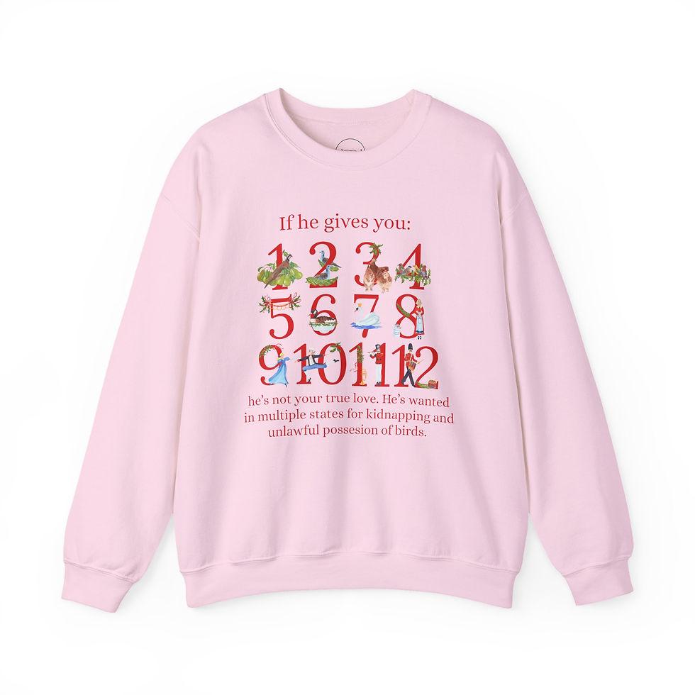 Thumbnail: 12 Days of Christmas Funny Crewneck Sweatshirt