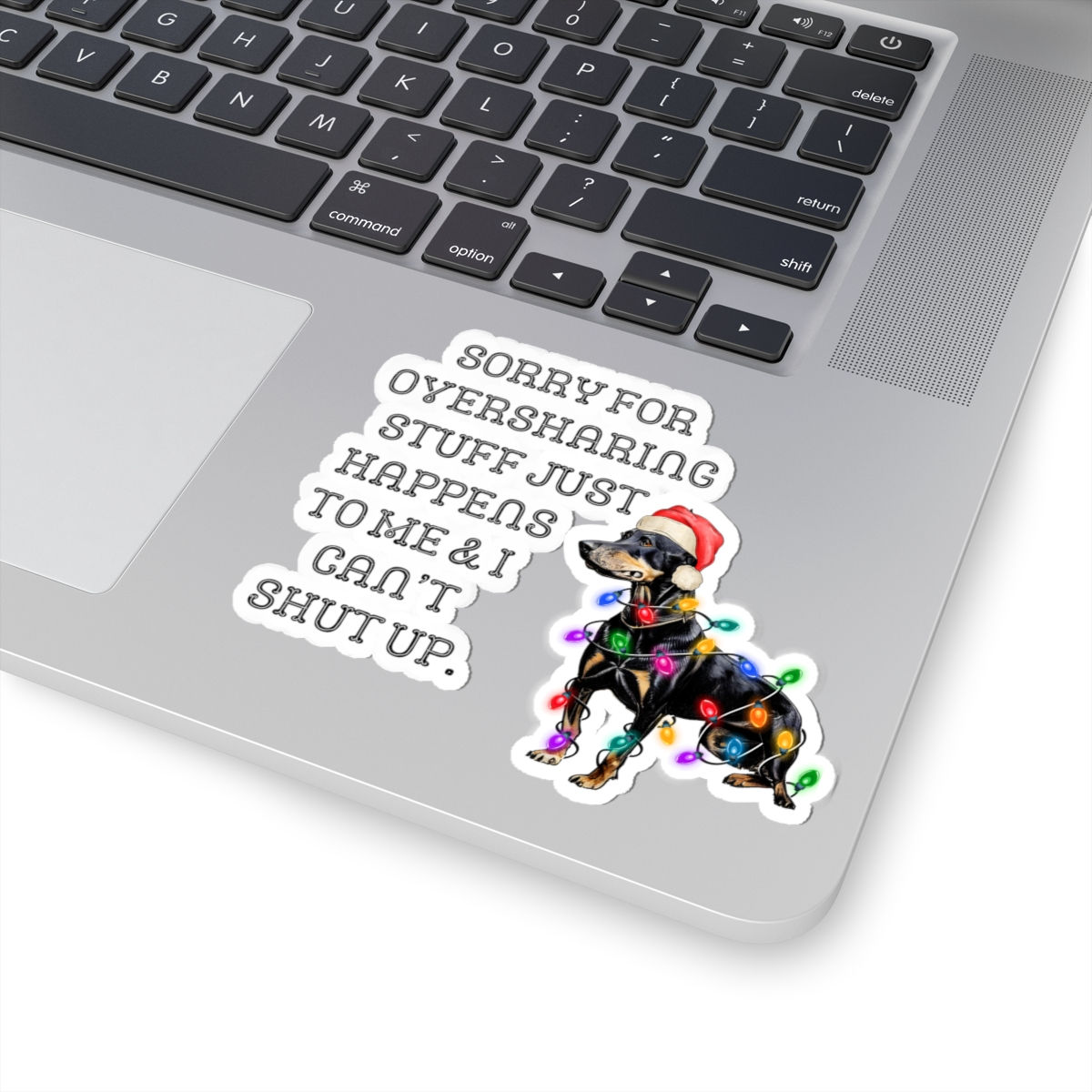 Sorry for Oversharing Humor Kiss-Cut Stickers - Fun Decor, Laptop | Cup Stickers