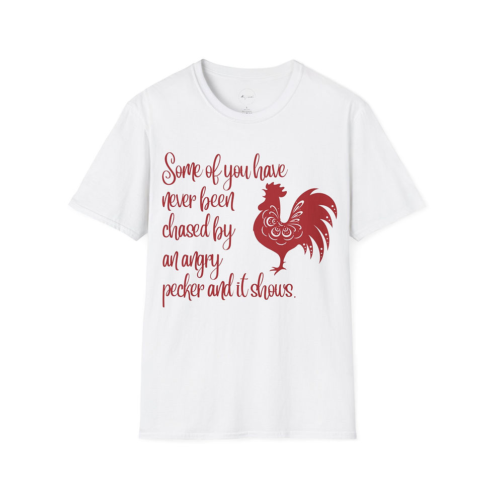 Thumbnail: Chased by an Angry Chicken Unisex Tee, Comfy Graphic T-Shirt