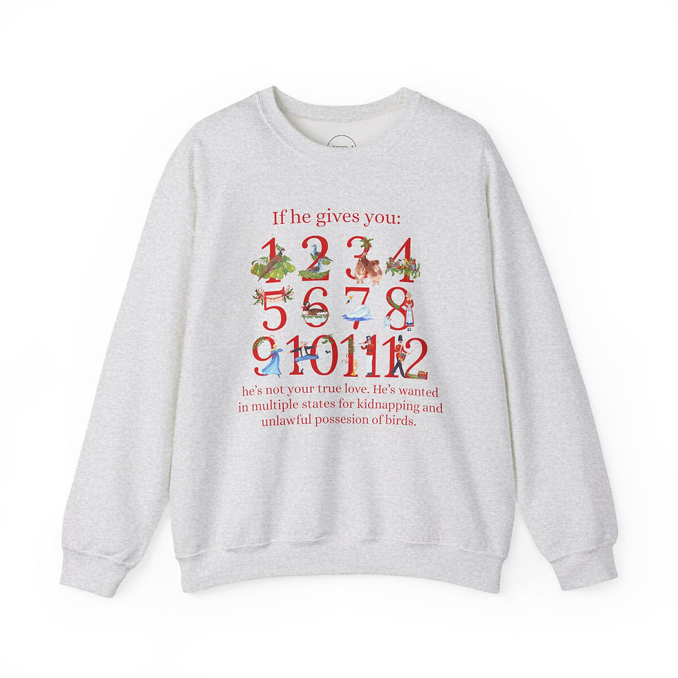 Thumbnail: 12 Days of Christmas Funny Crewneck Sweatshirt