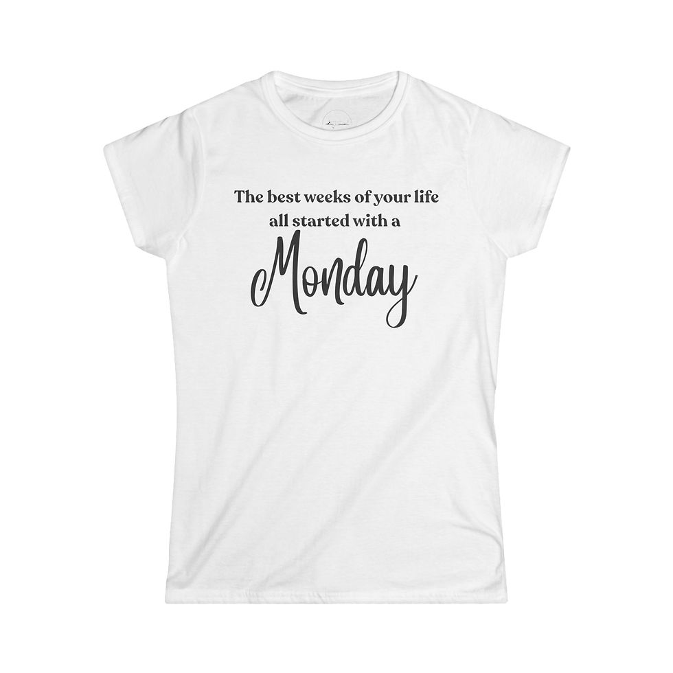 Thumbnail: Days of the Week- Monday - Women's Softstyle Tee, Everyday Top