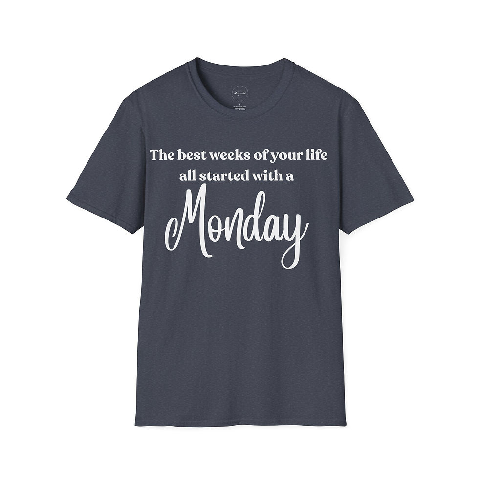 Thumbnail: Days of the Week- Monday Unisex Tee, Comfy Graphic T-Shirt