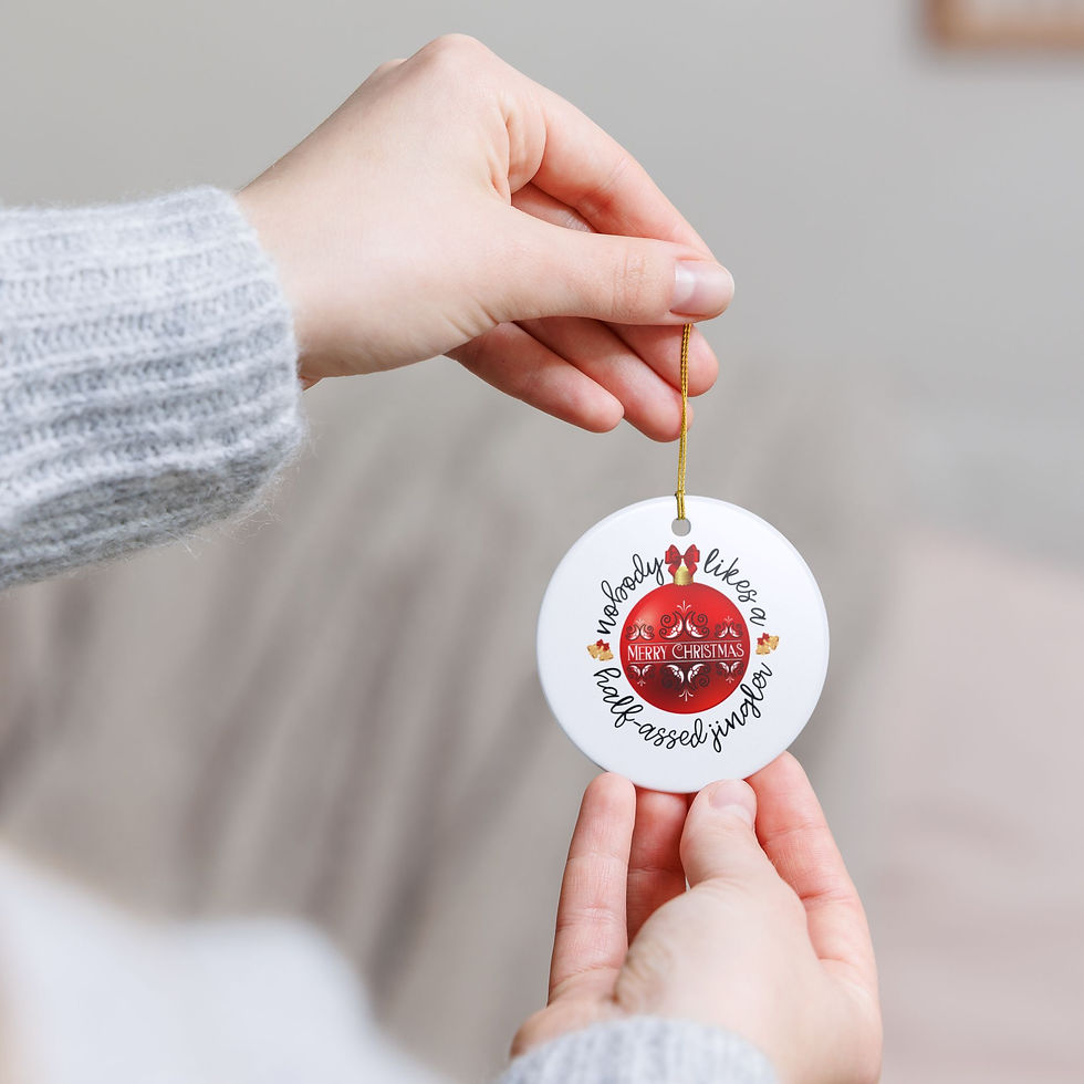 Thumbnail: Jingle All The Way Holiday Ornament, Hilarious Tree Ornament