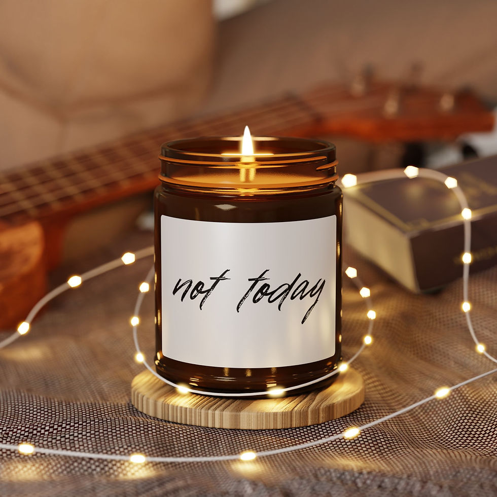 Thumbnail: Not Today Scented Soy Candle — Amber Jar 