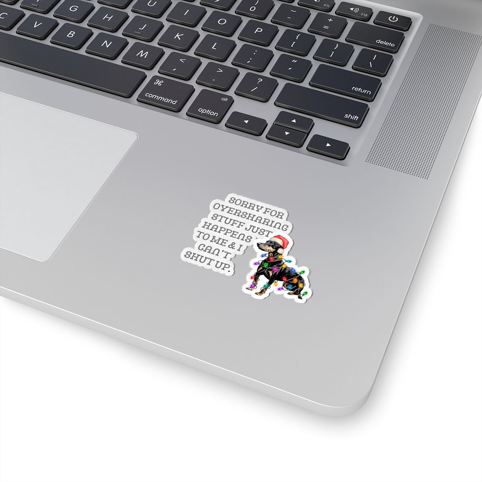 Thumbnail: Sorry for Oversharing Humor Kiss-Cut Stickers - Fun Decor, Laptop | Cup Stickers