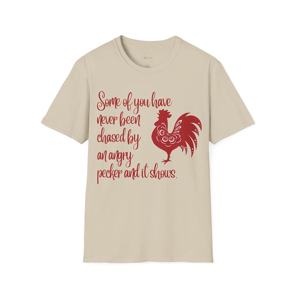 Thumbnail: Chased by an Angry Chicken Unisex Tee, Comfy Graphic T-Shirt