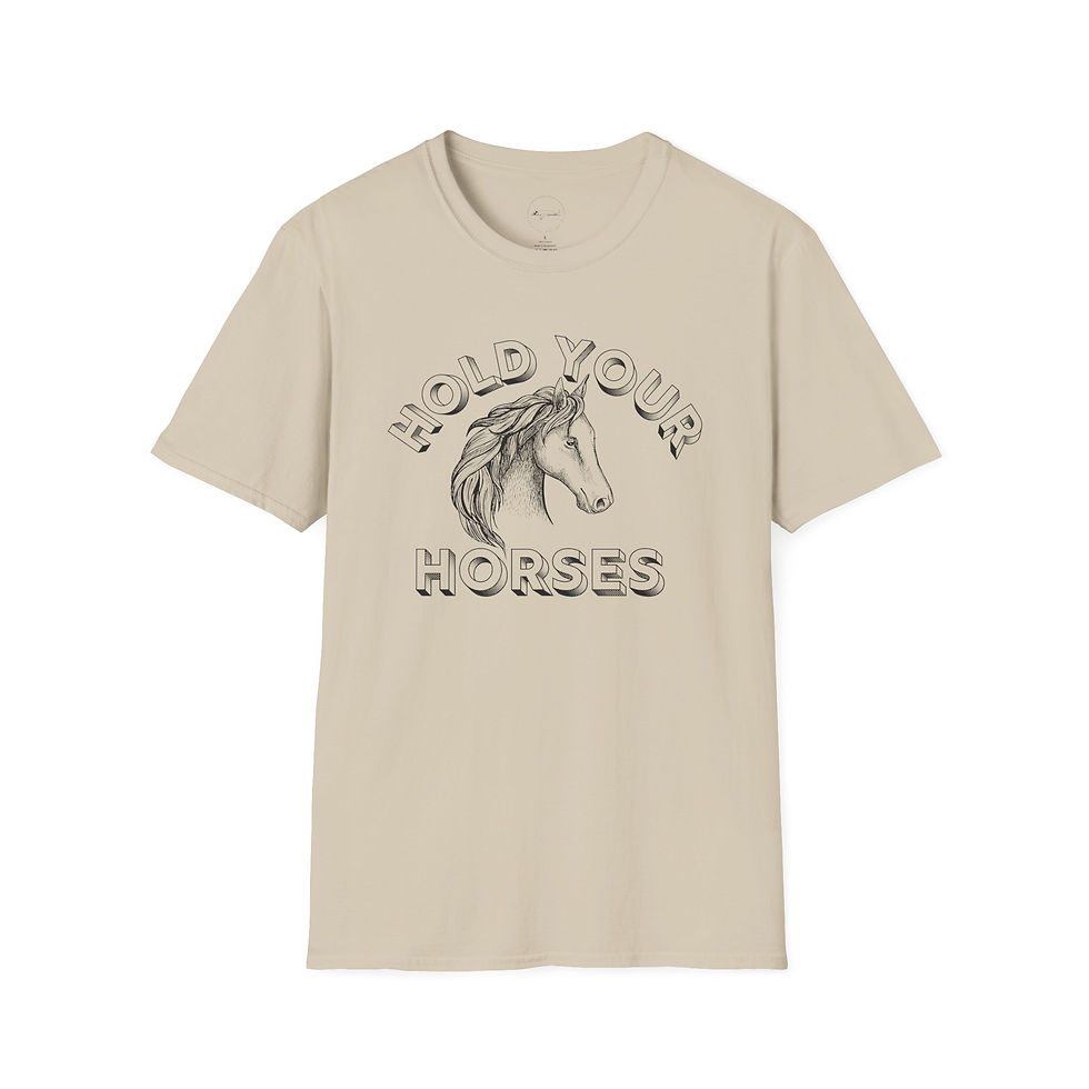 Thumbnail: Hold Your Horses Horse Graphic Unisex T-Shirt