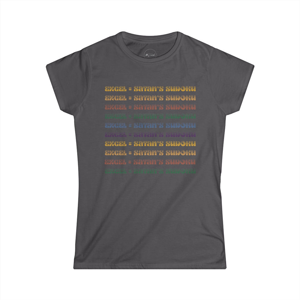 Thumbnail: Excel Funny - Women's Softstyle Tee, Everyday Top, Weekend Vibes