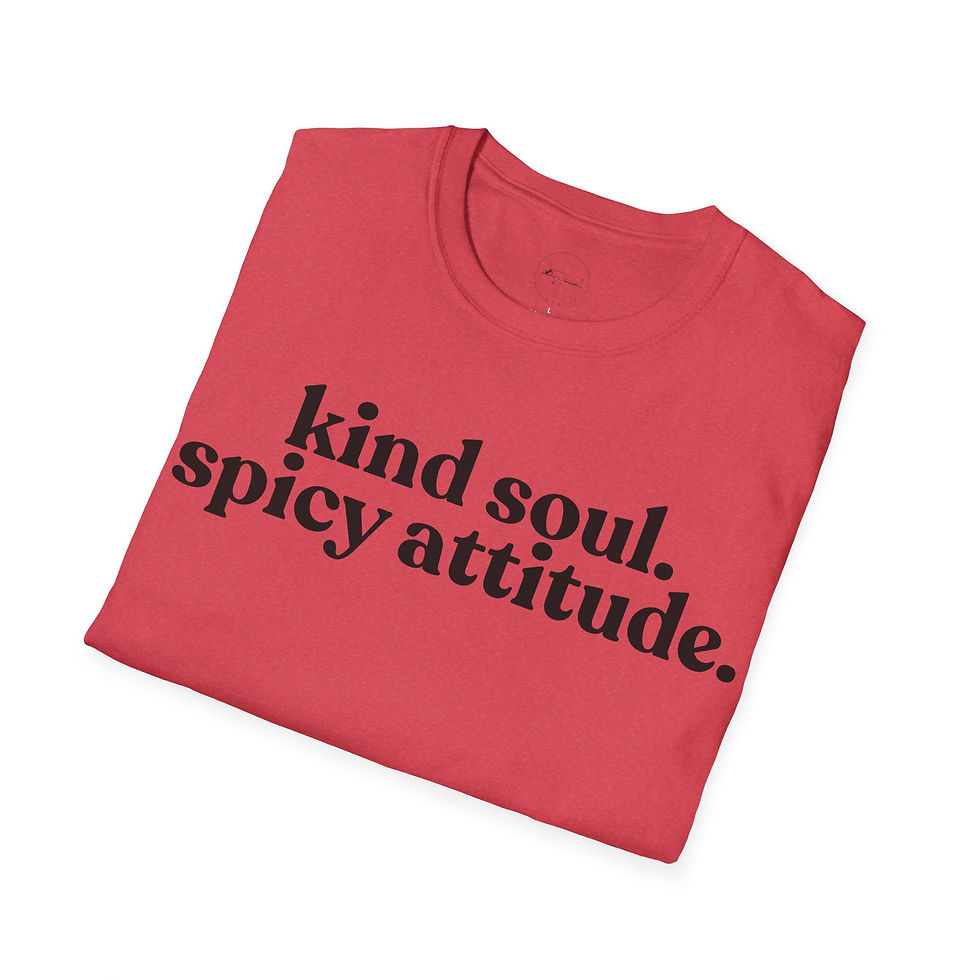 Thumbnail: Kind Soul, Spicy Attitude Unisex Tee, Comfy Graphic T-Shirt